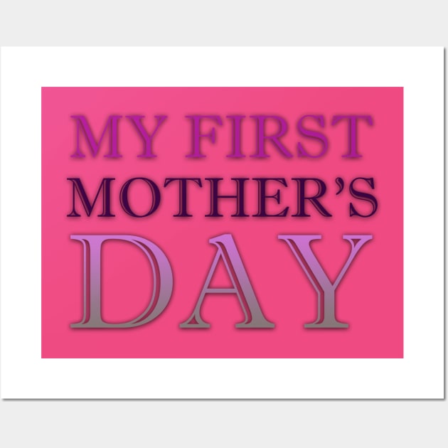 My first mother's day 2022 MOM gift Wall Art by D_creations